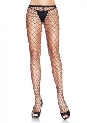 Industrial Pantyhose - One Size - Black/silver LA-9006