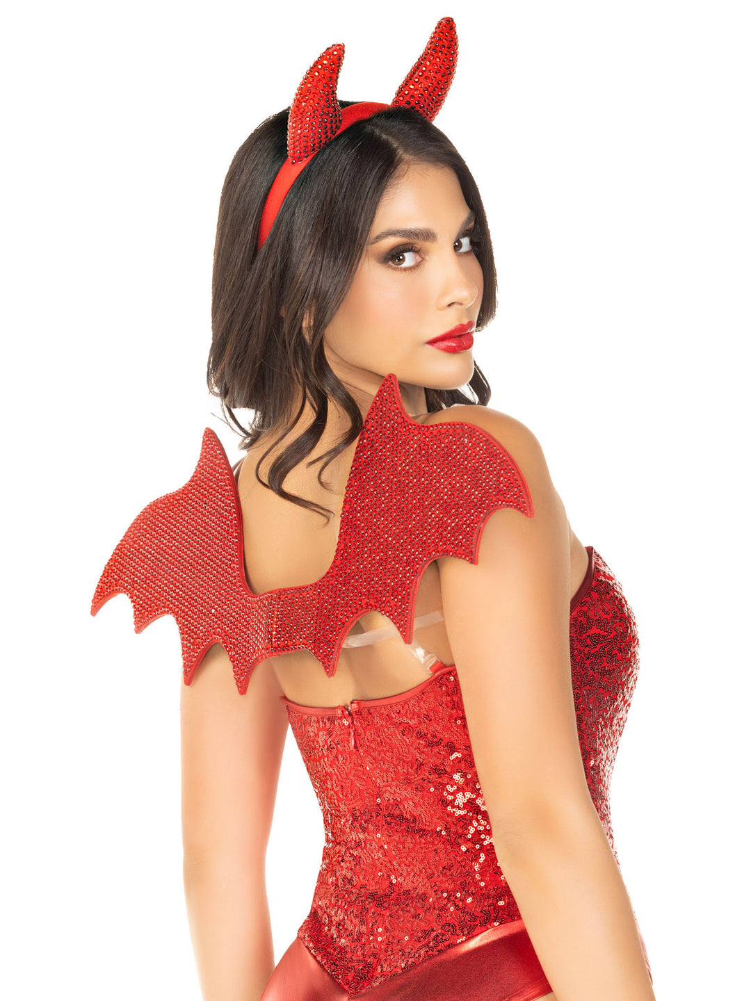 2 Pc Devil Kit, Includes Wings and Headband - Red LA-A2896RED