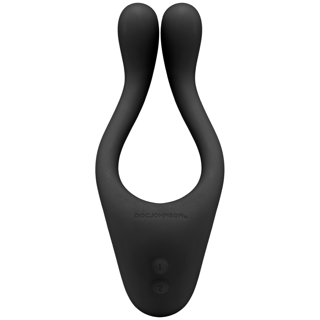 Tryst Multi Erogenous Zone Silicone Massager - Black DJ0990-05-BX