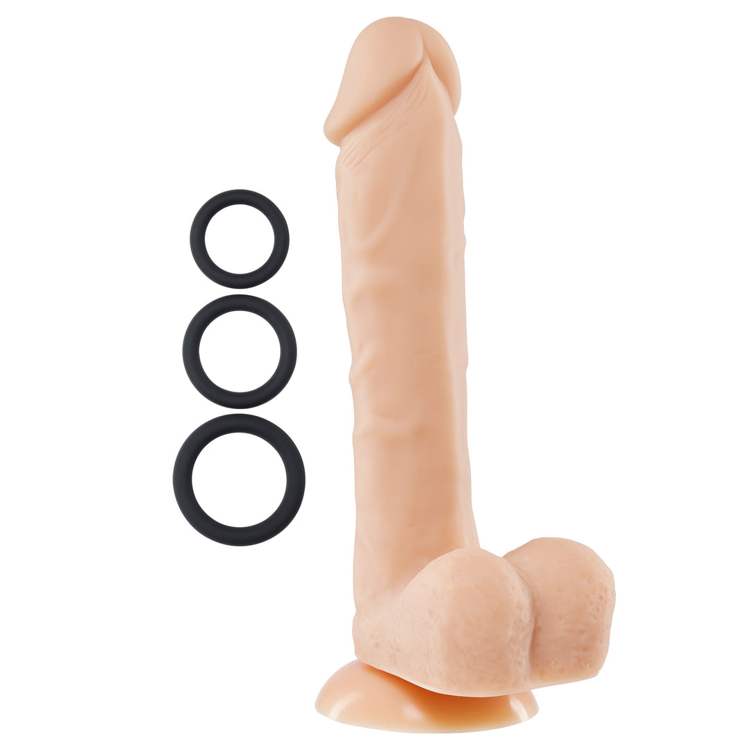 9 Inch Silicone Pro Odorless Dong - Flesh WTC852882