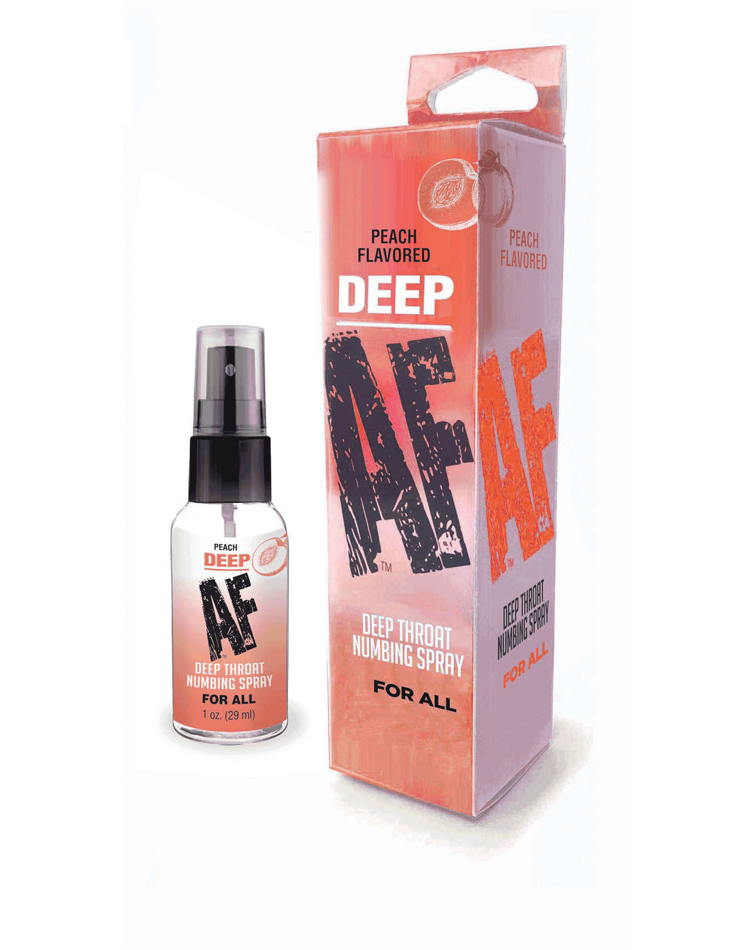 Deep Af Numbing Throat Spray 1 Oz - Peach LG-BT614