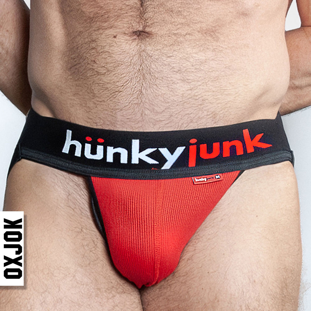 Hunker Comfy-Pouch Slider-Strap  Jock Red Hot Xl OX-JOK-1001-RED-XL